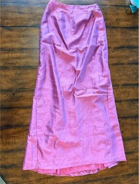 Vintage A & M Rosenthal Pink Bridesmaid Formal Maxi Skirt Sz 4 Made in USA